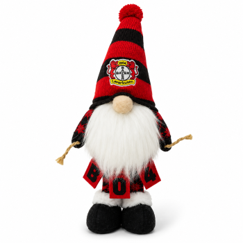 Bayer 04 Leverkusen Weihnachtswichtel Groß 30 cm Schwarz-Rot
